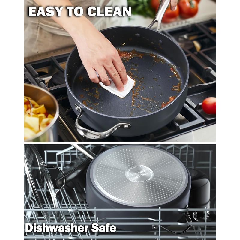 Cooks Standard Everyday Pan with Glass Lid, Chef's Pan 12-Inch