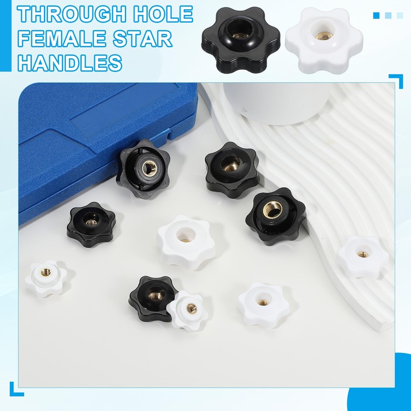 PATIKIL M8 x 38mm Through Hole Knob Nut Screw, 4