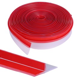 Orghtin T-Shaped Silicone Seal Strip, Clear Door Sealer Weather Stripping Door Seal Strip, 10Ft Door Draft Stopper for Side of Door