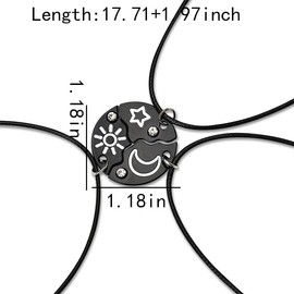 Best Friend Matching Necklaces for Women Sister Christmas Gifts from Sister Puzzle Piece Necklace for 3 Sisters Birthday Gift Necklace for 3 Long Distance Friendship Necklaces for 3