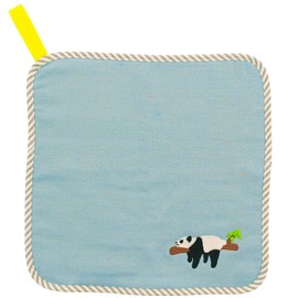 Tanaka Sangyo MM2201-0090-42 Imabari Towel mama&me LAZY ANIMALS Kids Hand Towel, Blue, 10.6 x 10.6 inches (27 x 27 cm)
