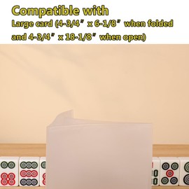 aoG Mahjong Card Holder, Large Print, 1 Pcs, for Mah Jongg Hands and Rules, Non Glare, PVC Plastic, Soft, Durable, 2025