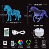 3D Horse Lamp Night Light 3 Patterns with Remote Control