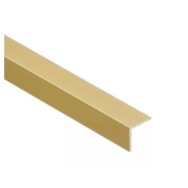 Aluminum Anodised Angle Equal-Sided Trim, Angle Bar, Corner Strip Protector, Straight Edge, Multiple Sizes 1 Metre GOLD and SILVER TMW Profiles (Gold, 25x25 (0.98in x 0.98in))