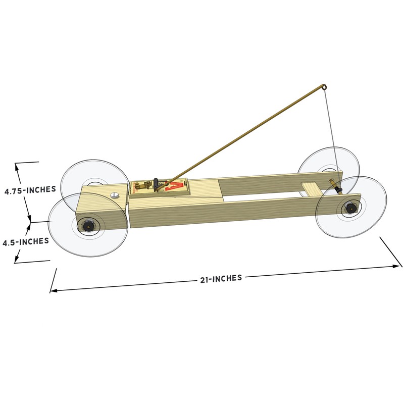 Basic II Mousetrap Car Kit: by Doc Fizzix Engineered for