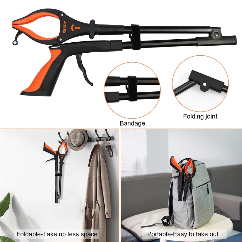32'' Long Grabber Tool, Grabbers for Elderly Grab It Reaching
