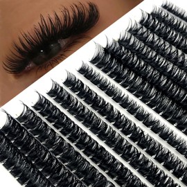 HBZGTLAD 30D/40D/50D/60D/80D Mink Eyelashes 280 Bundles Natural Eyelash extension 3D Russia Volume Individual Eyelash Cluster Makeup Tools Lashes (80D 100D-0.07mm-D Curl-MIX)