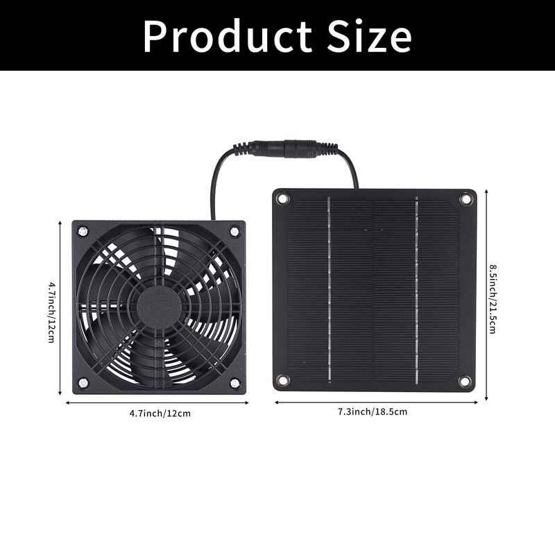 Solar Panel Fan 3W Weatherproof solar panel kit for Small
