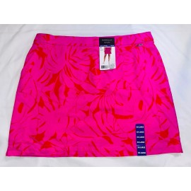 Rafaella Women's Comfort Waistband Front Pockets Stretch Skort 2XL pink Floral