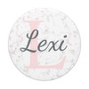 Lexi Name Rose Pink Marble White Grey Black