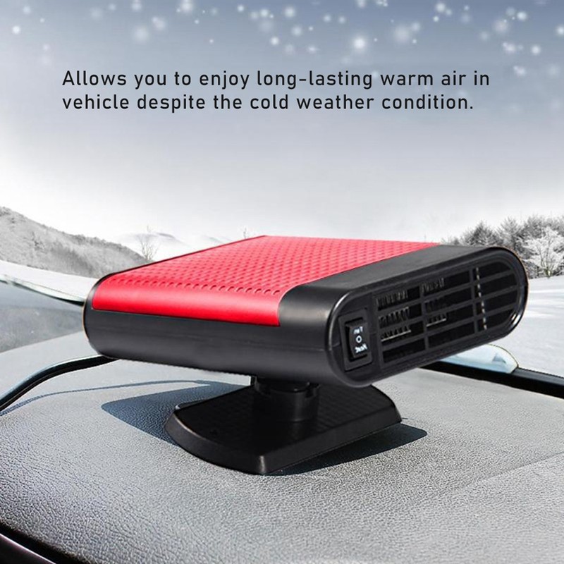24V Auto Car Heater Portable Cooling Heating Fan Winter Windshield