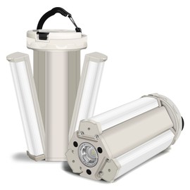 LED Camping Lanterns, DIBMS 240LM USB Rechargeable Foldable Flashlight Worklight Waterproof Survival Lights w/ Magnetic Base Hook for Camping Hurricanes Emergency Power Outages Indoor Outdoor 2-Pack