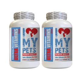 I LOVE MY PETS LLC Vitamins for Cats Kidney - PET Ultra Vitamins - Dogs Cats Health - Best Benefits - cat Wellness Center - 180 Treats (2 Bottles)