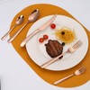 A · HOUSEWARE Hammered Flatware Set Copper/Rose Gold Silverware 20