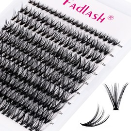 Eyelashes Individual Cluster for Eyelash Extension, 30D, 0.07, D-curl, Mixed, 8-16mm, Individual Cluster Artificial Eyelashes, Eyelashes for Beginners