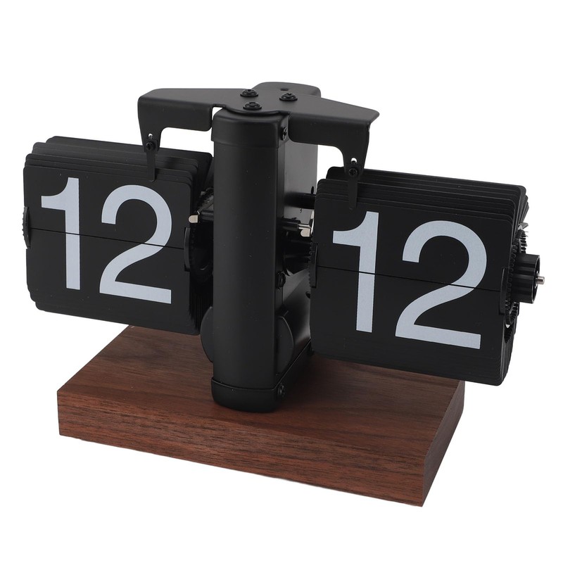 Flip Down Clock Digital Mechanical Retro Folding Clock with Thick