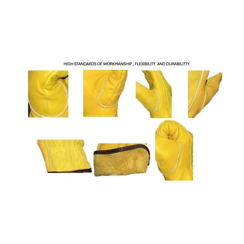 Heavy-Duty Protective Gloves with Secure Grip for Gardening, Yard Work,