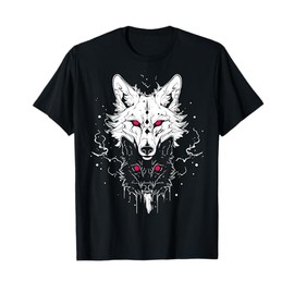 Occult Horror Witchy Gothic Furry Wolves | Wolf Fursona T-Shirt