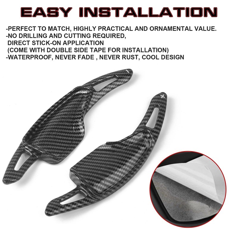 x xotic tech Carbon Fiber Pattern Paddle Shifter Extensions Cover