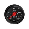 Speedometer with lighting, diameter 48 mm, 80 km/h, black dial,