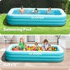 SLOOSH Inflatable Pool for Adults with Seats, 120" x 72"