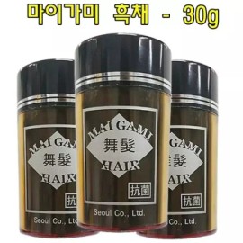 Seoul Co. 마이가미흑채 - 30g 남성 여성 헤어케어 [다크브라운] My Gami Hair Powder - 30g Men's Women's Hair Care [Dark Brown]
