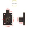 21mm Vintage Drawer Lock,Security Mailbox Lock Zinc Alloy Cabinet Drawer