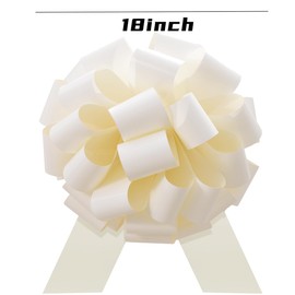 18Inch Giant Gift Bow for Car,Big Bow for Car Huge Car Bow,Big Present Bow 18Inch-White