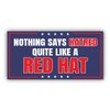 Magnetic Sticker Nothing Says Hatred Quite Like A Red Hat
