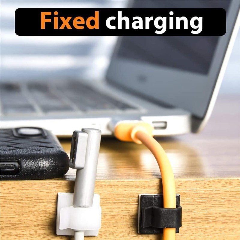 50pcs Cable Clips, Adhesive Cable Organizer Cord Holder, Durable Strong