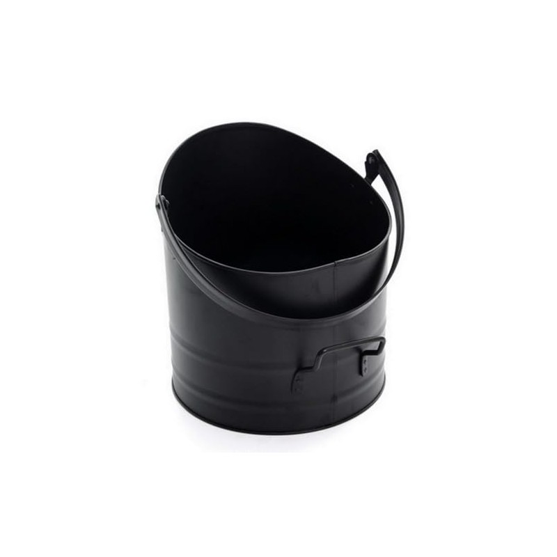 HomeZone Black Coal Bucket Fireside Accessories Kindling, Log, Coal &