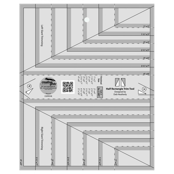 Creative Grids - Herramienta de recorte rectangular de mitad (CGRDH6)