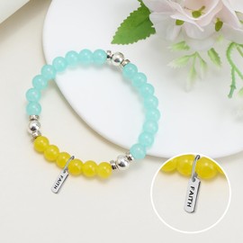 Religious Encouragement Bead Bracelet Jewelry Christian Inspirational Gifts for Her Baptism Confirmation Christmas Easter Beaded Stretch Bracelets for Women Faith Religious Gifts Spiritual Present