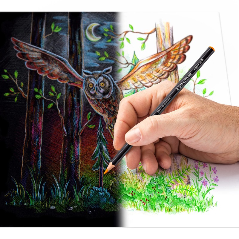 Staedtler 149C C24 ST Super Soft Colouring Pencils, Multicoloured