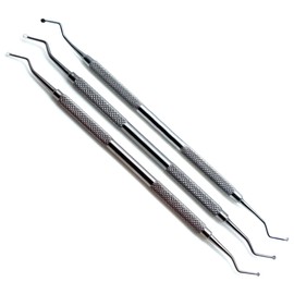 3 Pcs Superior Dental Excavator 125/126, 127/128, 129/130 Spoons 2.5, 2, 1.8mm Instrument