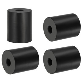 PATIKIL Multi Purpose Rubber Spacer, 4 Pcs 10mm ID x 40 OD x 50mm T Neoprene Round Anti-vibration Isolation Pads Isolator Rubber Bushings Spacer Washer for HVAC Bolts Car Accessories