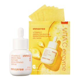 【Innisfree】Vitamin C Serum & Sheet Mask Set【Authentic Product】[Serum+Gel Mask] Firming, High Adhesion, Concentrated Serum, Intensive Care, Vitamin C, Niacinamide, Hyaluronic Acid, High Moisture, High
