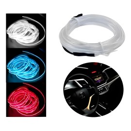 Tira Led Luz Fria Moldura Interior Decorativa Usb 5m Auto