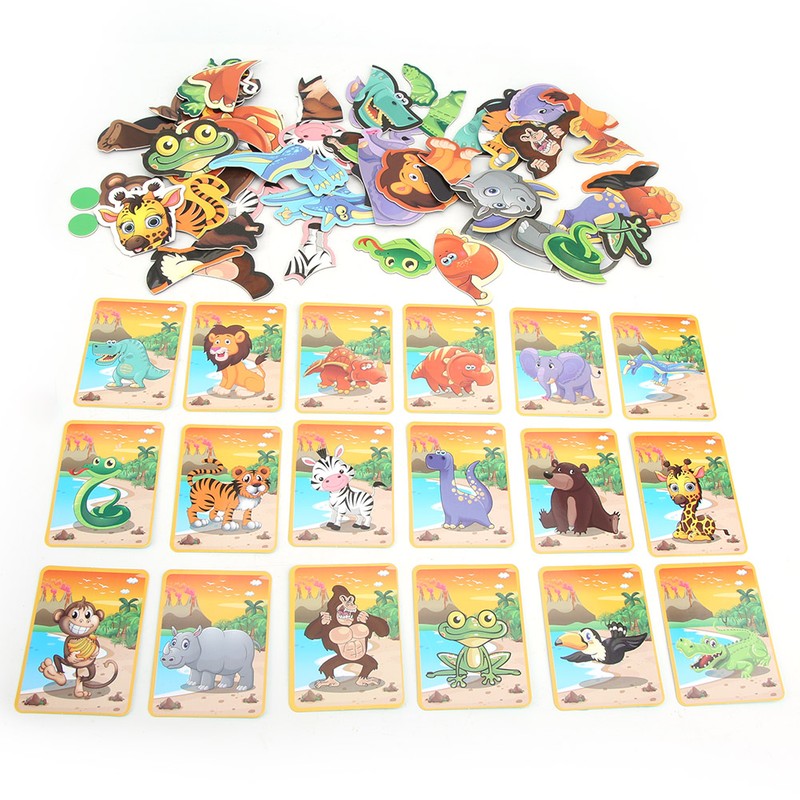 Children Toy Magnetic Puzzle Educational Interactive Brain Development ToysAnimal Theme