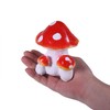 SHAODIE Outdoor Mushroom Sculpture Decorative Garden Mushroom Ornament, Red and