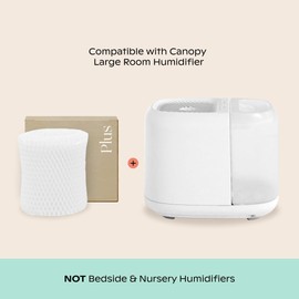 Canopy Humidifier PLUS Filters - HUMIDIFIER PLUS ONLY - DOES NOT FIT BEDSIDE OR NURSERY - Pack of 1 Filter - Made with Wood Pulp, Paper Filter, Replace Every Six Weeks