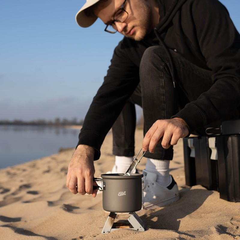 Esbit ESPT1000HA Camping Outdoor Pot, Cooker, Aluminum Pot, 33.8 fl