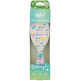 Wet Brush Kids Detangler Hair Brushes - Midi Hearts - Detangling Brush with Ultra-Soft IntelliFlex Bristles Glide Through Tangles with Ease - Pain-Free Comb for All Hair Types