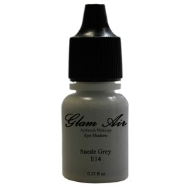 Glam Air Airbrushsh Eye Shadow Colors Water-based 0.25 Fl. Oz. Bottles of Eyeshadow(Choose Your Colors From Menu) (E14- SUEDE GREY)