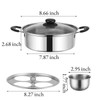 GOVNPJ Egg Poacher Pan, Poached Egg Pan Stainless Steel Egg
