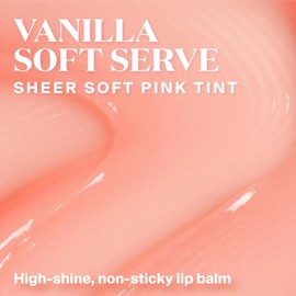 Supergoop! Glow Gloss SPF 40 Lip Balm, Vanilla Soft Serve (Sweet Cream Flavor, Sheer Soft Pink Tint) - Broad Spectrum Protection with a Non-Sticky, High-Shine Finish - 0.5 fl oz