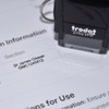 Trodat Printy 4910 Self-Inking Stamp with Added Keyring - Black