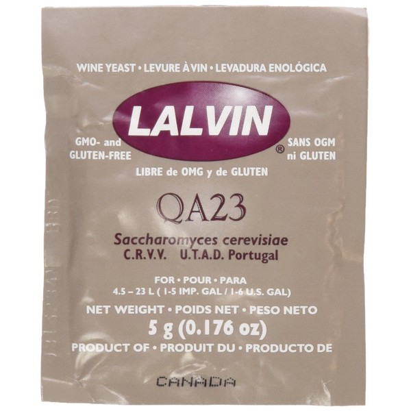 Lalvin QA23 Wine Yeast- 10 Packets