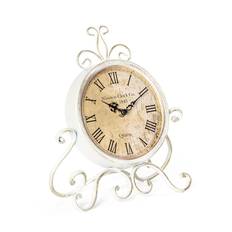 HZDHCLH Retro Silent Roman Table Clock for Living Room Bedroom