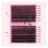 ANNAFRIS Eyelash Extensions, 50D + 60D Eyelash Clusters, D Curl,